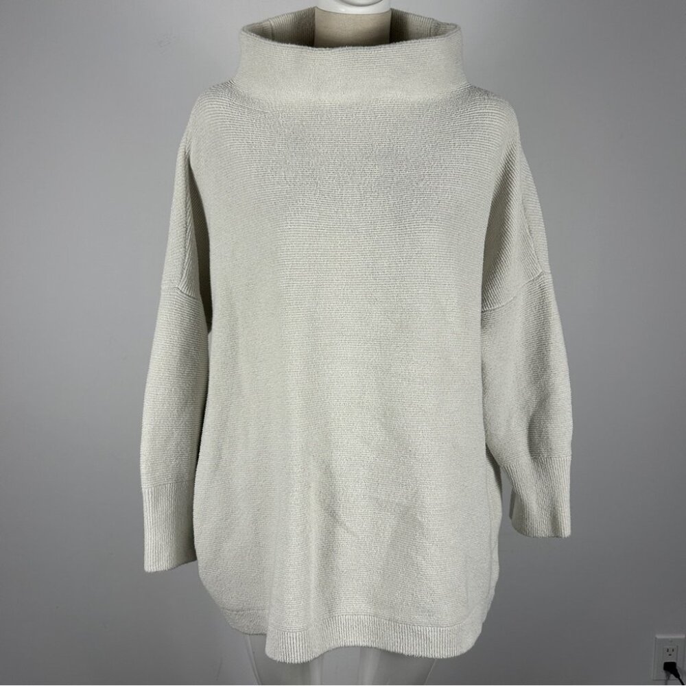 FREE PEOPLE IVORY OTTOMAN SLOUCHY TUNIC XL - Picture 2 of 12